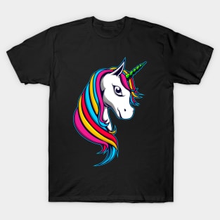 rainbow unicorn colorful T-Shirt